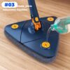 Esfregao Rodo Limpeza Triangulo Mop Giratorio 360° Rodo