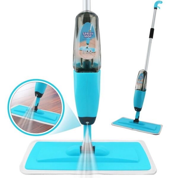 Mop Spray Magico Esfregão Com Reservatório Rodo De Limpeza Microfibra Refil
