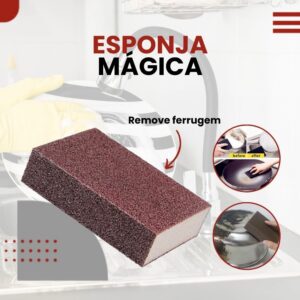 Esponja Mágica Limpa Forno Panelas Inox Removedor Ferrugem Limpeza Pesada