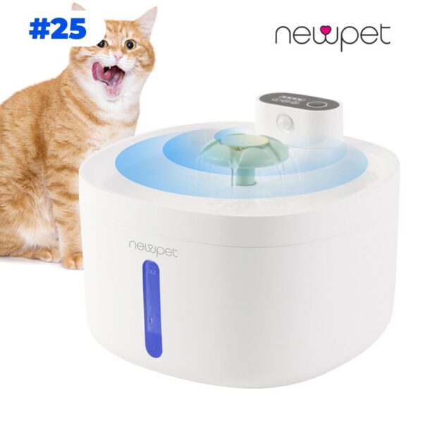 Fonte de água para gatos com sensor inteligente 2,6 L automática para animais bebedouros