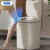 Lixeira com Sensor Automático Inteligente 16 Litros Abre Fácil em Toque Cesto Lixo Casa Quarto Banheiro Cozinha Escritório