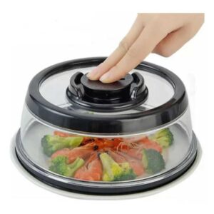 TAMPA VEDADORA Á VÁCUO PROTETORA PEQUENA19 CM CONSERVA ALIMENTOS+ FRESCOS FRUTAS SALADAS